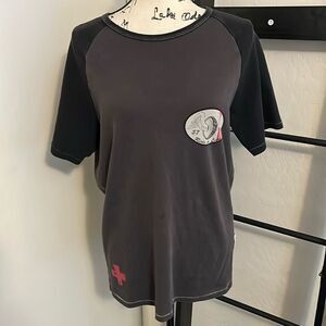 Alp N Rock Sunset Cycles Hollywood Gray Black Graphic Shirt